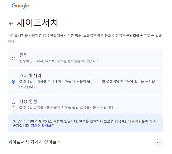 구글-세이프서치