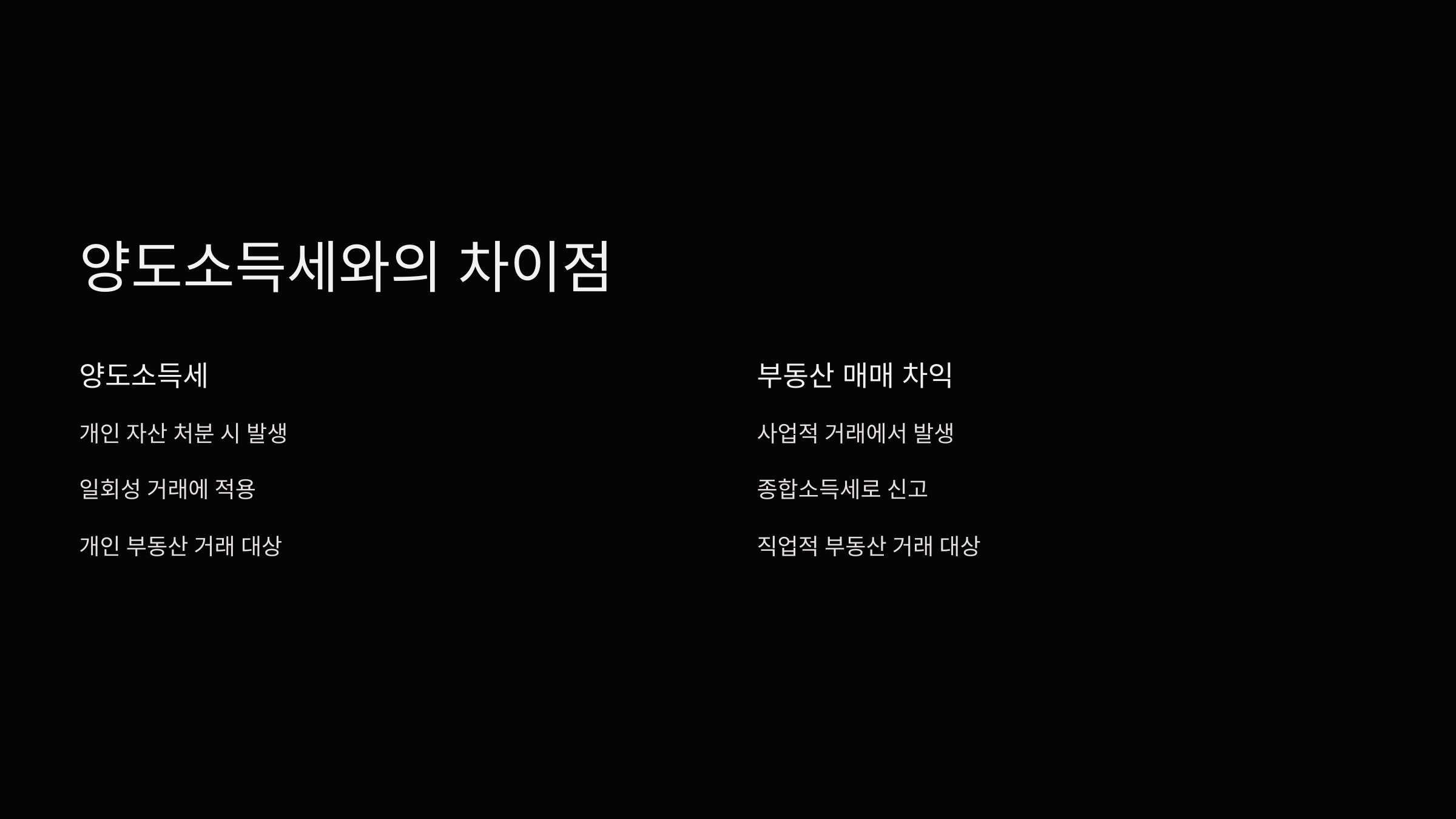 양도소득세-차이