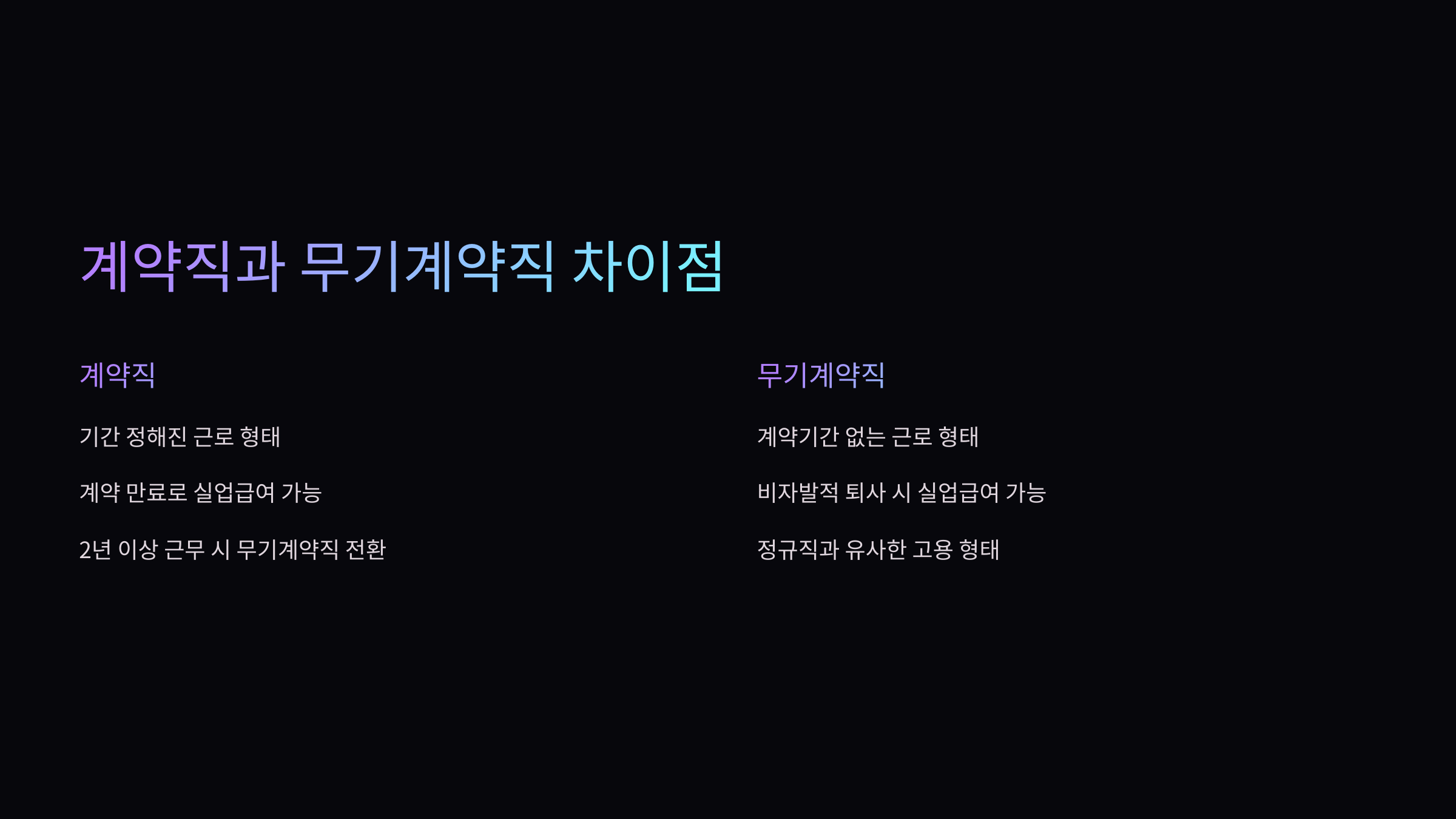 계약직과-무기계약지-차이