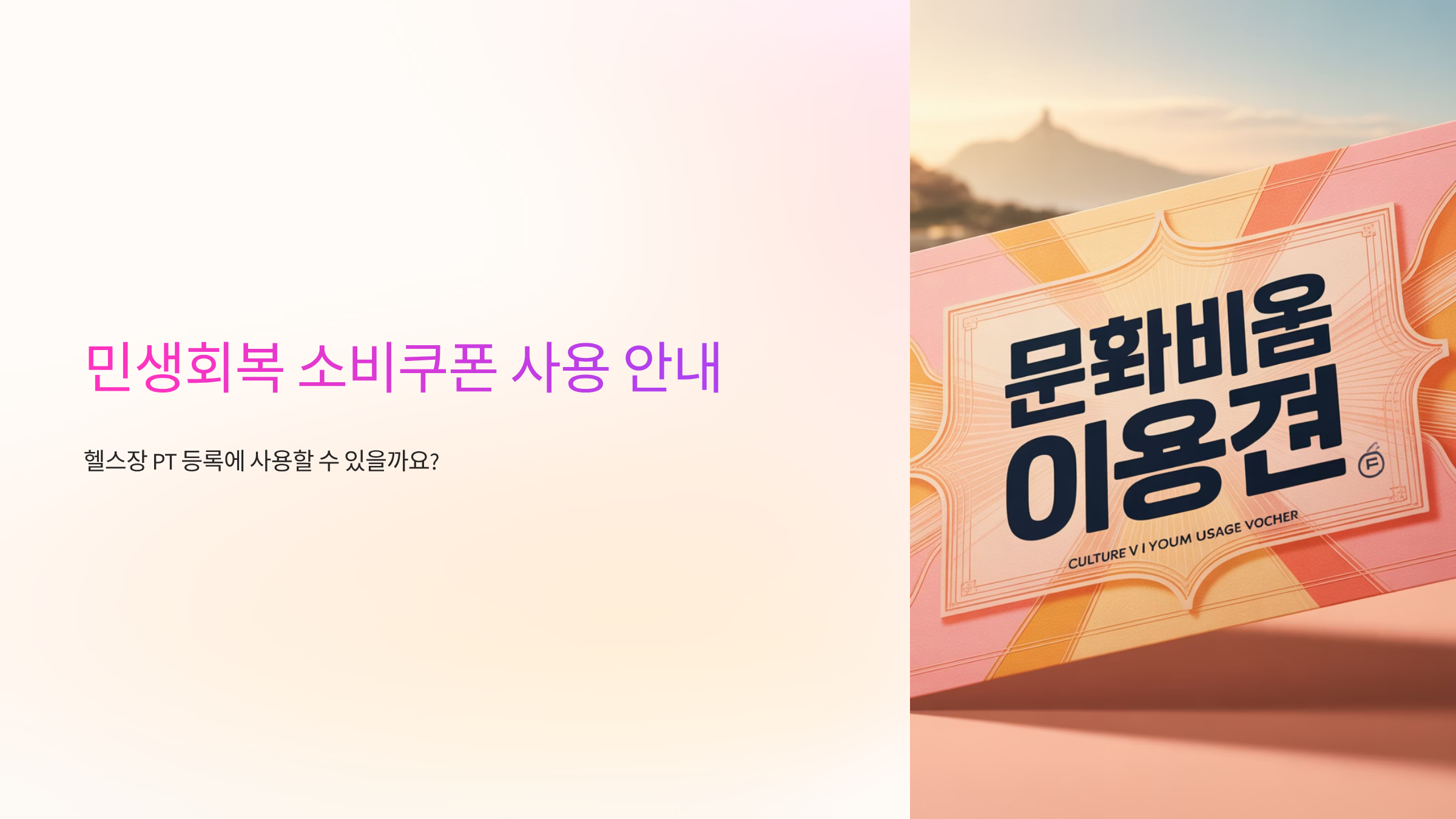 민생회복-소비쿠폰