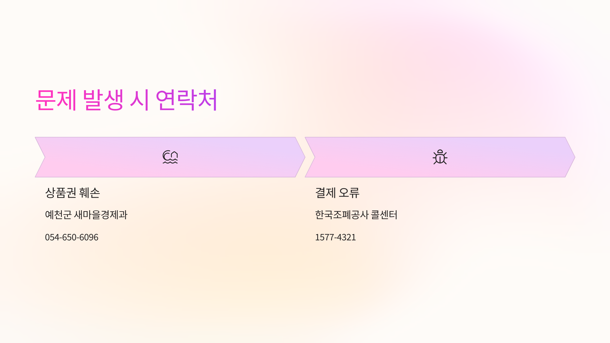 문제발생-연락처
