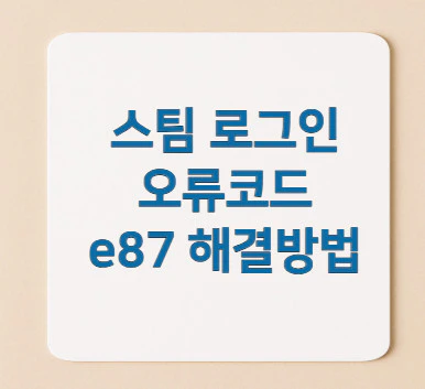 오류코드-e87