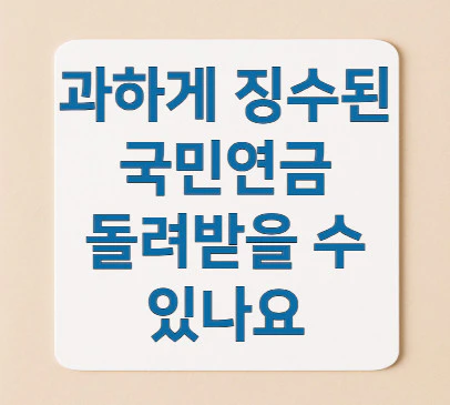 국민연금-환급