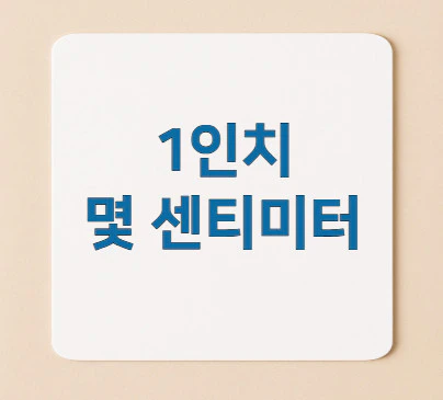 1인치-센티미터