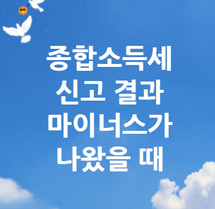종합소득세-마이너스