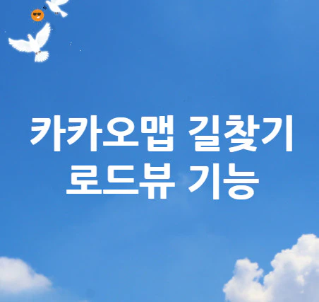 카카오맵-길찾기-로드뷰