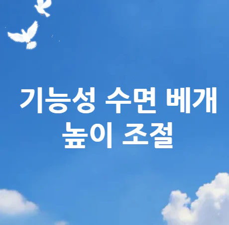 기능성-수면-베개