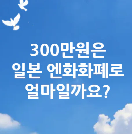 300만원-일본-엔화