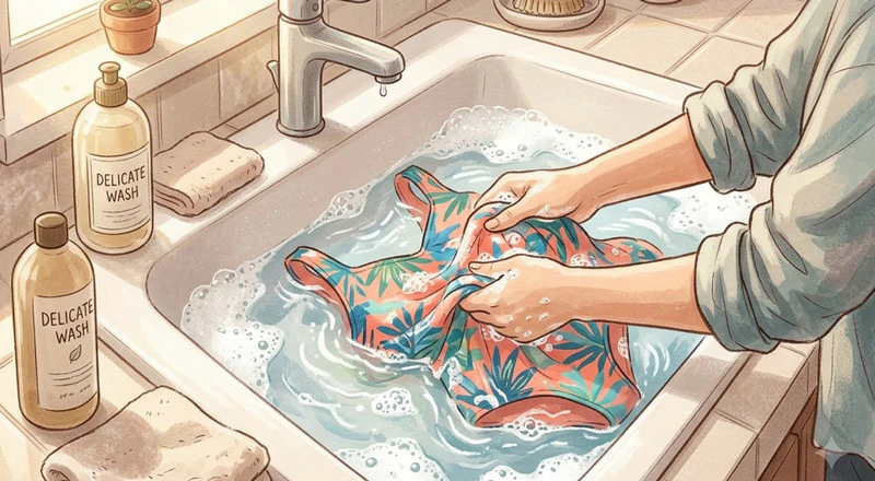 수영복-세탁